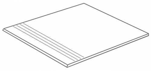 Ступень Grasaro G-195/S/st01 Asfalto White 40x40
