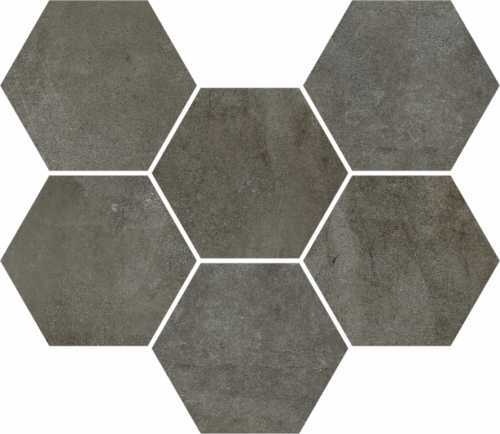 Coliseumgres 620110000174 Экспо Дарк Мозаика Гексагон 25x29