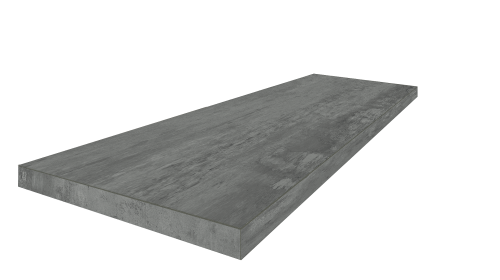Coliseumgres 620070001847 Турин Блэк Ступень Угловая Левая 33x90