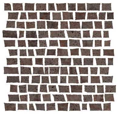 Декор Serenissima Cir 1062377 Mosaico Costruire Random Metallo Ruggine 30х30
