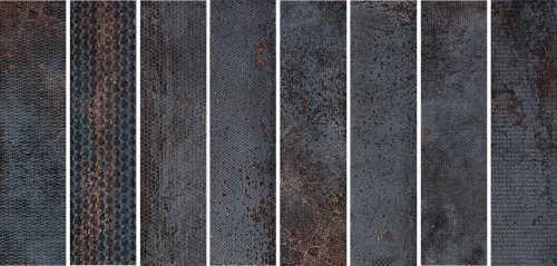 Керамогранит Serenissima Cir 1062817 Costruire Metallo Strong Mix Nero 30х120