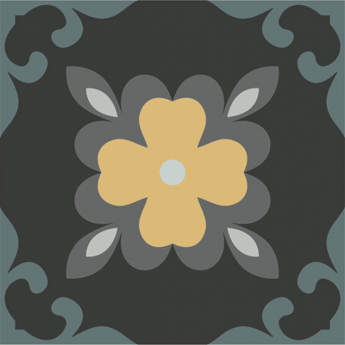 Керамогранит Ape A038622 Dahlia NIGHT 15x15