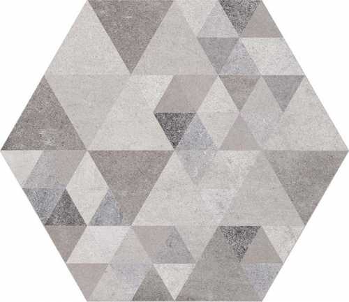 Декор VIVES Laverton Hexagono Benenden Sombra Mix 23x26.6