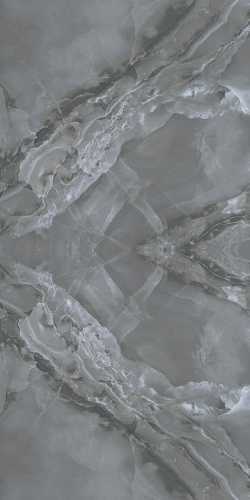 Керамогранит Kutahya Seramik Marea Dark Grey Book Match Parlak Nano Rectified 120x240