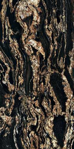 Керамогранит Ariana Ceramica PF60005363 NOBILE BLACK TAURUS LUX+ 60X120