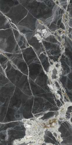 Керамогранит Ariostea UO6L300679 ONICE NERO Lucidato Shiny 6mm 300x150
