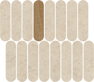 Мозаика VIVES 40QU Mosaico Barbican Natural 27x31