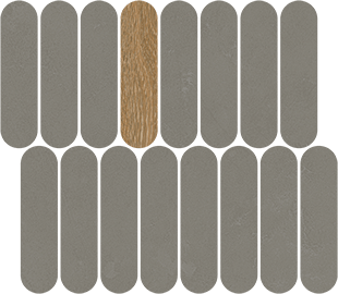 Мозаика VIVES 41QF Mosaico Rockaway Grafito R10 27x31
