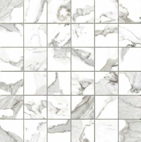 Мозаика Vallelunga G20402 Calacatta Mosaico Lappato 30x30 (Tozz. 5x5)