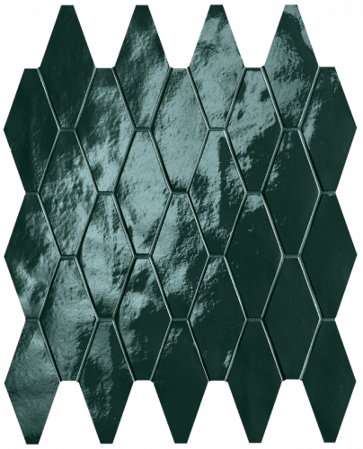 Мозаика FAP Ceramiche fRXD Glim Petrolio Rombi Mosaico Brillante 31x35