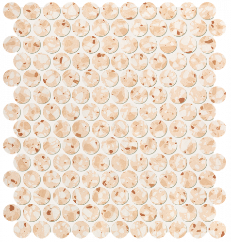 Мозаика FAP Ceramiche fRUC Glim Gemme Rosa Round Mosaico Matt 29