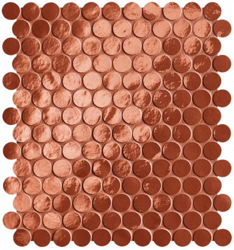 Мозаика FAP Ceramiche fRON Glim Rosso Cuore Round Mosaico Brillante 29