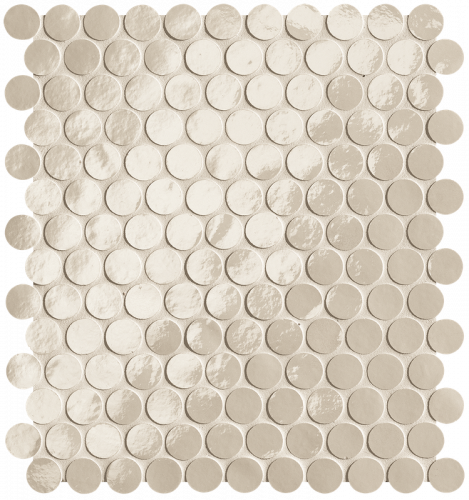 Мозаика FAP Ceramiche fROF Glim Avorio Round Mosaico Brillante 29