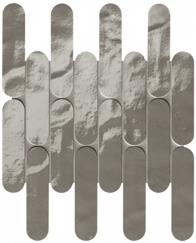 Мозаика FAP Ceramiche fRNV Glim Grigio Fumo Curve Mosaico Brillante 29x29