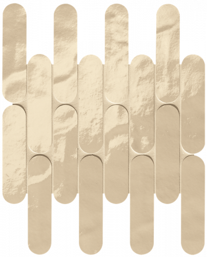 Мозаика FAP Ceramiche fRNS Glim Beige Curve Mosaico Brillante 29x29