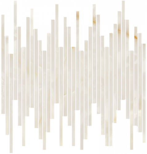 Мозаика FAP Ceramiche fRZ0 Gemme Bianco Tratti Mosaico Brillante 30x30