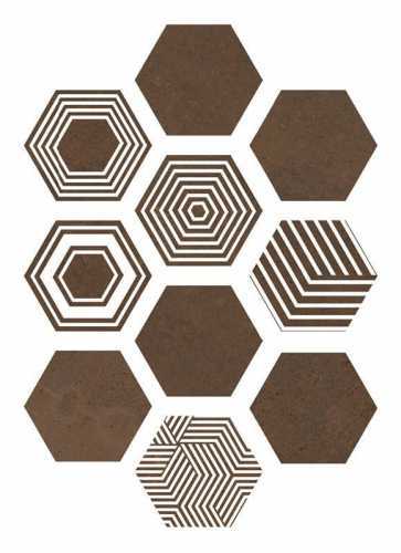 Керамогранит ITT Ceramic Pier17 Hexa Copper 23