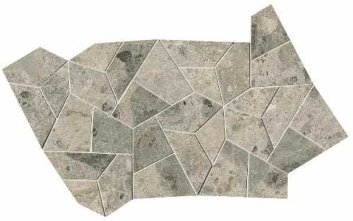 Мозаика FAP Ceramiche fQNM Nativa Grey Fly Mosaico Satin 25x41.5