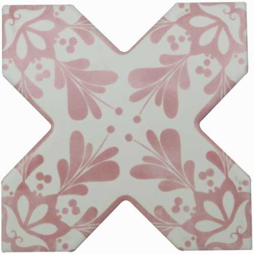 Декор Cevica Becolors Cross Dec. Stencil Coral 13.25х13.25