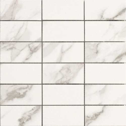 Мозаика Casalgrande Padana 2705417 Marmoker Mosaico Statuario Grigio Lucido 5x10 30x30