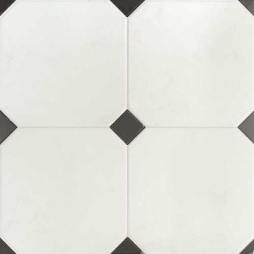 Керамогранит El Molino Betera Black-White R 58x58