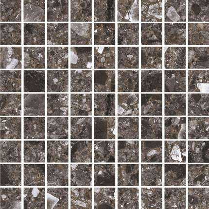 Мозаика Kerranova K-333/MR/m01 Terrazzo Dark Grey 300x300x9