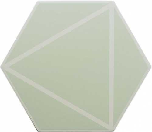 Керамогранит DNA Tiles 127020 FANCY LINES MINT R10 20x23