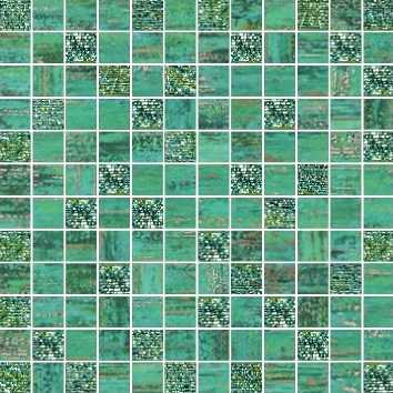 Декор Brennero Mosaico Lux Mix Quadretti Verde 30x30