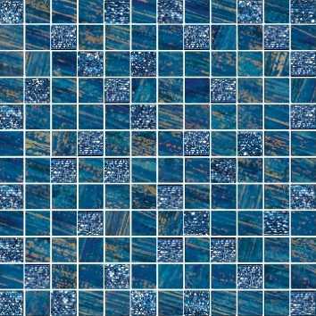 Декор Brennero Mosaico Lux Mix Quadretti Blu 30x30