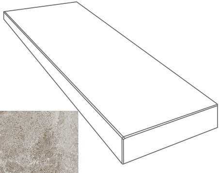 Ступень Gardenia Orchidea 76102 GRADONE ANGOLARE SX GRIGIO 4x32x80