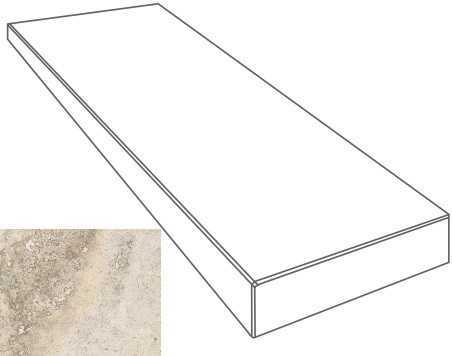 Ступень Gardenia Orchidea 76100 GRADONE ANGOLARE SX CREMA 4x32x80