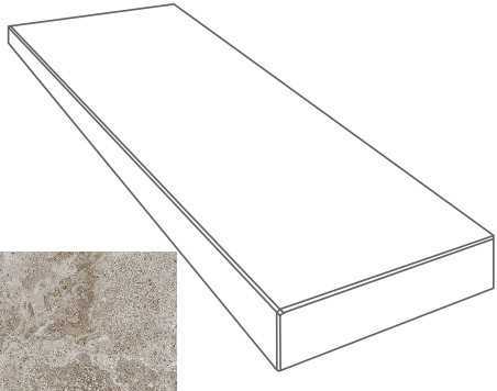 Ступень Gardenia Orchidea 76092 GRADONE ANGOLARE DX GRIGIO 4x32x80