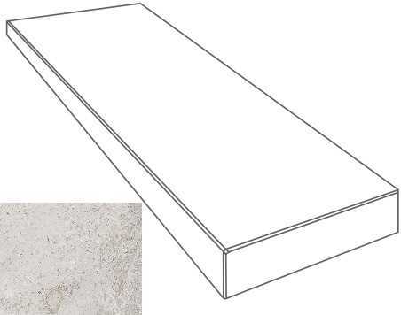 Ступень Gardenia Orchidea 76091 GRADONE ANGOLARE DX BIANCO 4x32x80