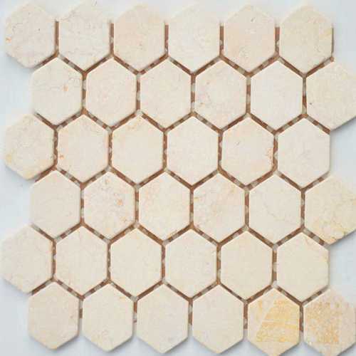Мозаика Caramelle Mosaic Crema Marfil MAT hex 18x30x6 295x305x6