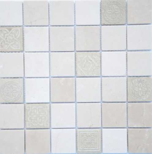 Мозаика Caramelle Mosaic Art Botticino MAT 48x48x8 300x300x8
