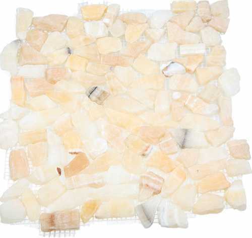 Мозаика Seketein 052364P MS7012 S Оникс песочный треугольный 32x32