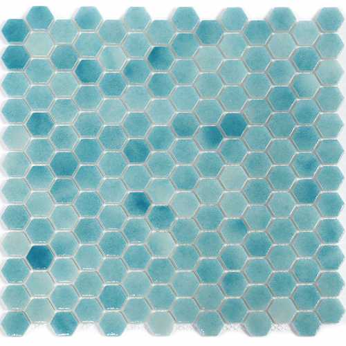 Мозаика Natural STP-BL017-HEX стекло (25) 300х300