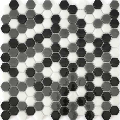 Мозаика Natural STP-BK005-HEX стекло (25) 290х290