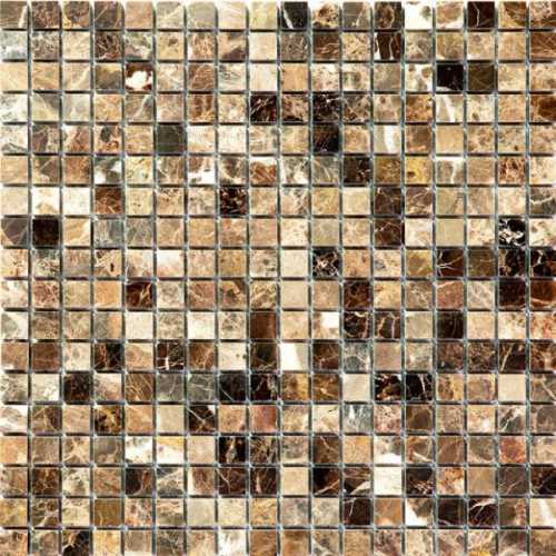 Natural 7M022-15P (Emperador Dark) мозаика Мрамор 15x15 305х305