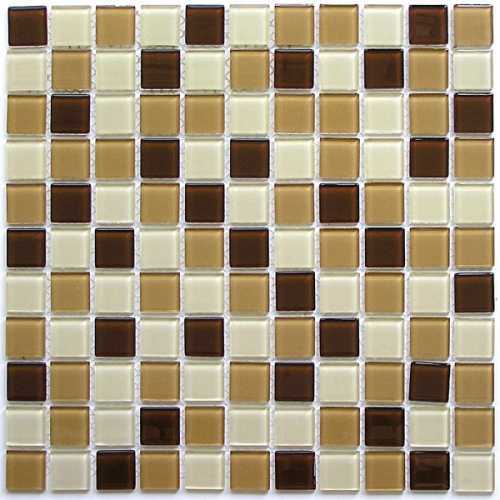 Мозаика Bonaparte Latte mix (стекло) 25*25 300*300