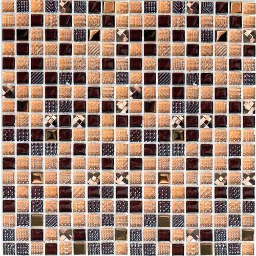 Мозаика Bonaparte Crystal brown (стекло) 15*15 300*300