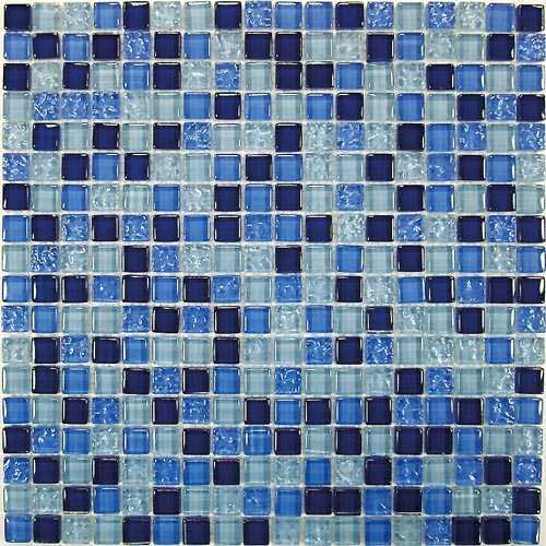 Мозаика Bonaparte Blue Drops (стекло) 15*15 300*300