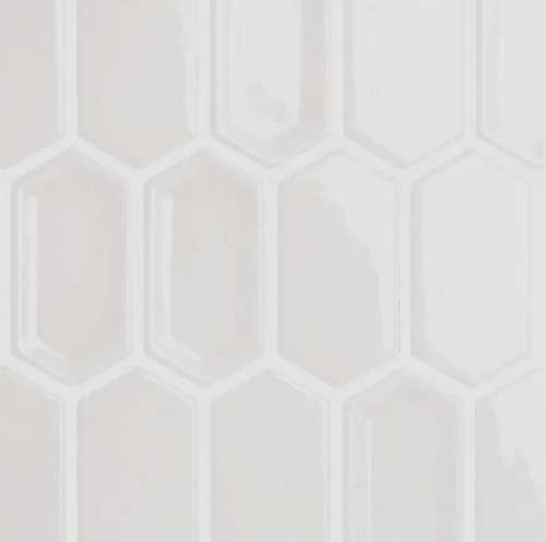 Мозаика Caramelle Mosaic Crayon White glos 27.8x30.4