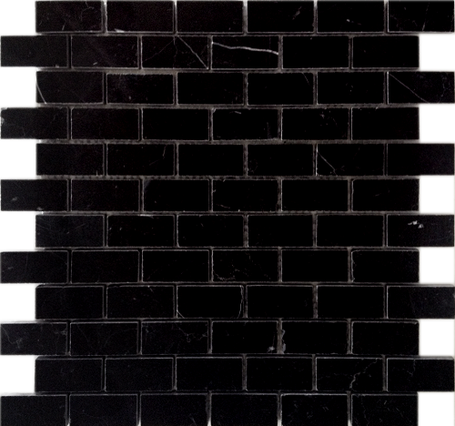 Мозаика Caramelle Mosaic Pietrine Nero oriente POL 2.3x4.8 29.8x29.8