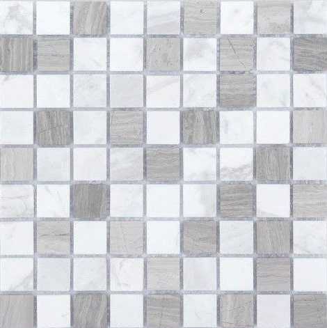 Мозаика Caramelle Mosaic Pietrine Pietra Mix 2 MAT 23x23 - толщина 4 мм 298X298