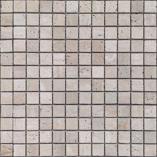 Мозаика Caramelle Mosaic Travertino Beige MAT 23x23x7 298x298