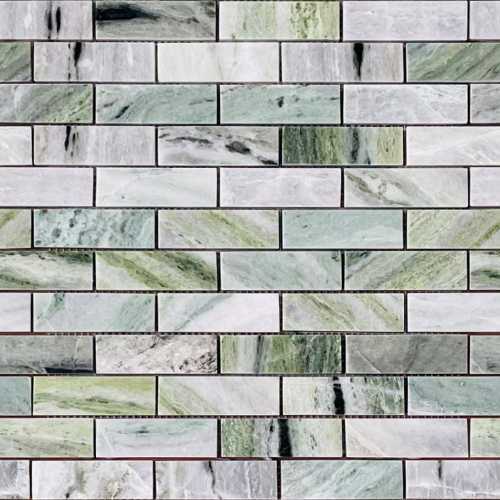 Мозаика Caramelle Mosaic Onice Verde oliva POL 23x73x7 298x298