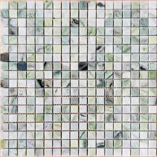 Мозаика Caramelle Mosaic Onice Verde oliva POL 15x15x7 30.5x30.5