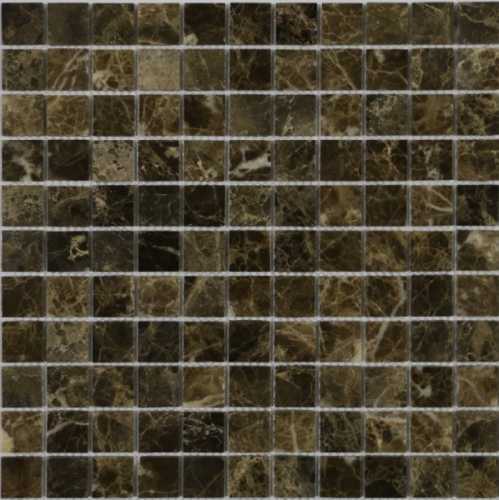 Мозаика Caramelle Mosaic Emperador Dark POL 4.8x4.8x7 30.5x30.5