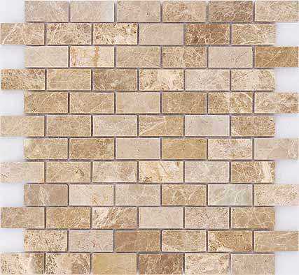 Мозаика Caramelle Mosaic Pietrine Emperador Light POL 2.3x4.8 29.8x29.8